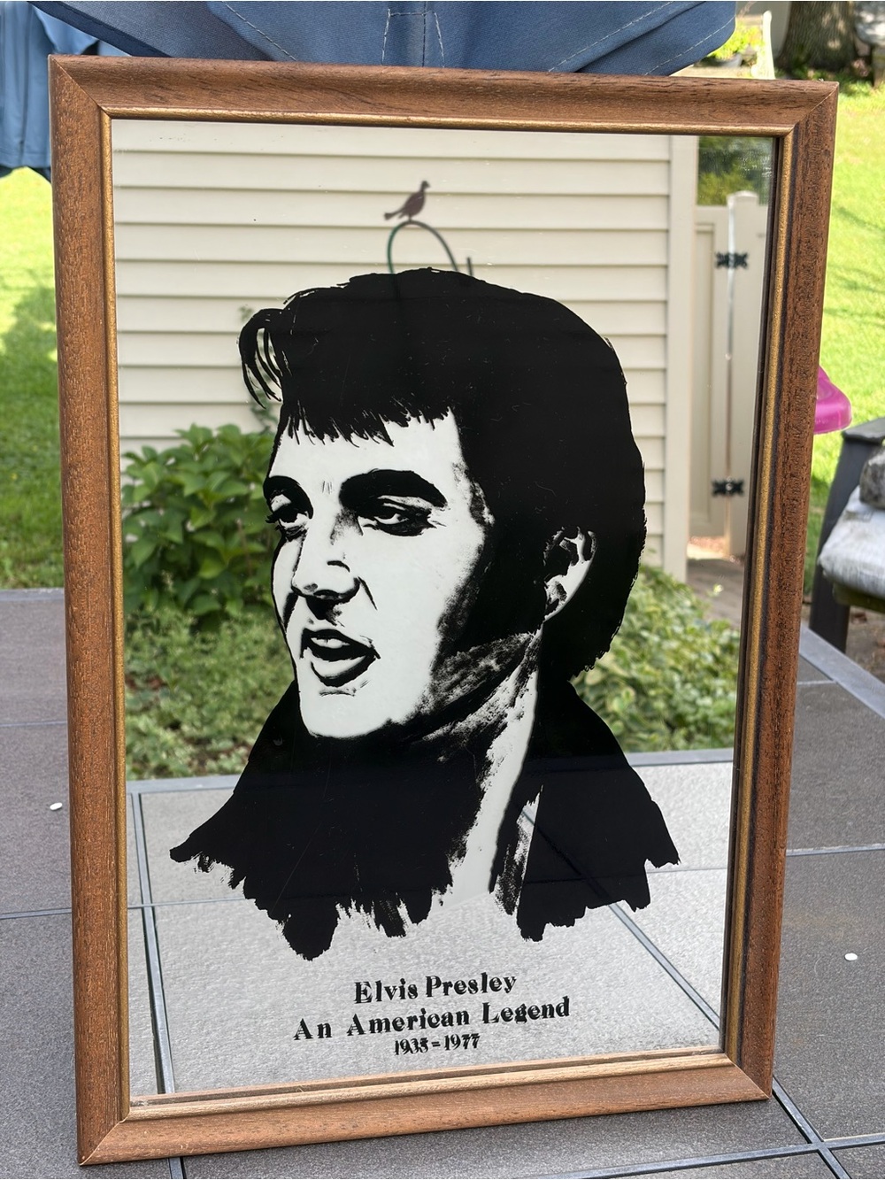 Framed Black Portrait Silhouette Wall Art - Retro Icon Style